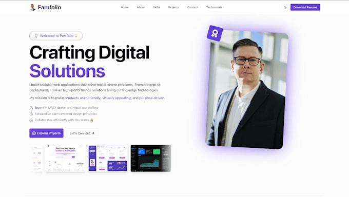 build custom landing pages in nextjs, react, tailwind css