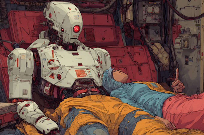 draw cyberpunk character art