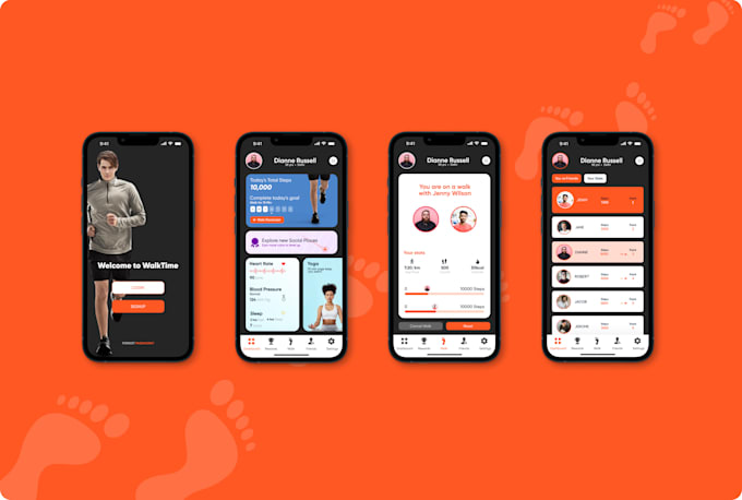 design clean, user friendly mobile app screens