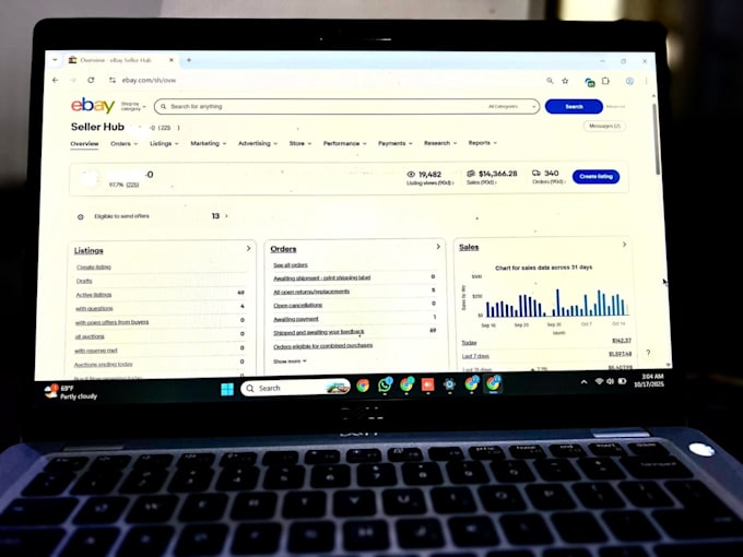 start work with you on ebay , mercari and etsy, VA freelancing, ds, SEO, listing
