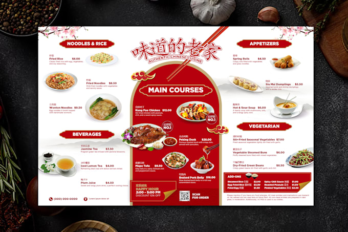 do vietnamese restaurant menu, chinese food menu