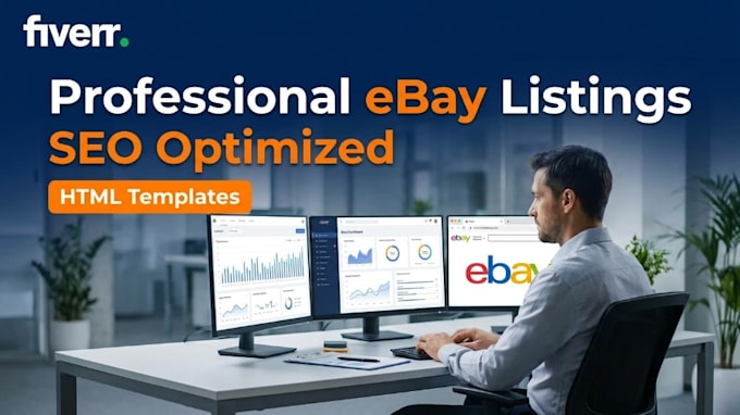 do premium template designing ebay listing account managment