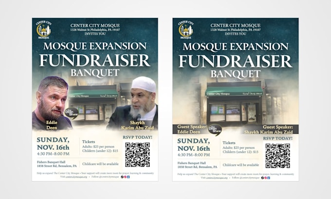 design professional, creative islamic event flyers