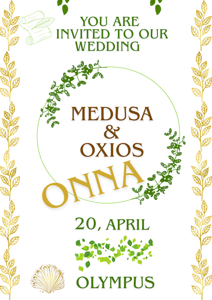 design a different style of wedding invitations, the ancient egyptians