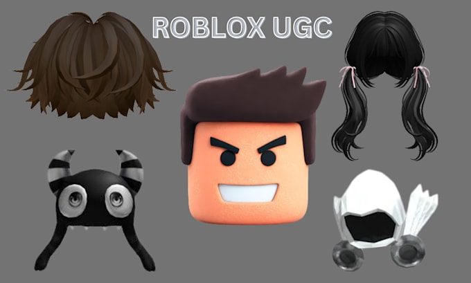 create custom roblox ugc, hair, wearable accessories