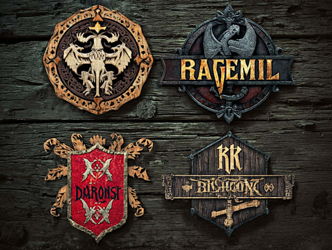 design awesome rpg fantasy or sci fi logo for you
