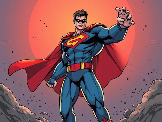 draw an amazing super hero