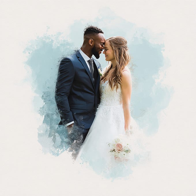 create couple and wedding portrait