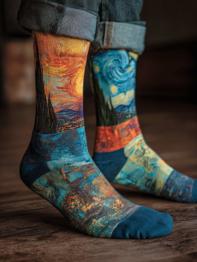 create digital pattern socks design