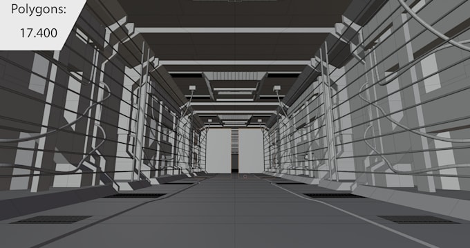 create a game ready 3d sci fi model with pbr textures