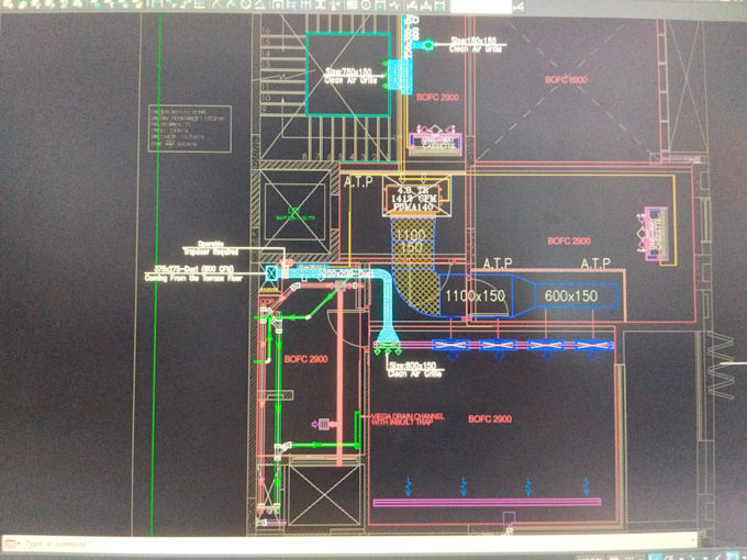 create hvac ducting and piping layout in autocad