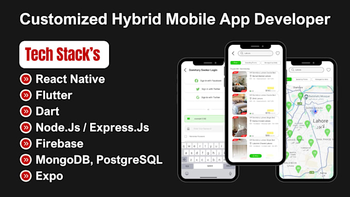 be your hybrid mobile app developer, react native, flutter