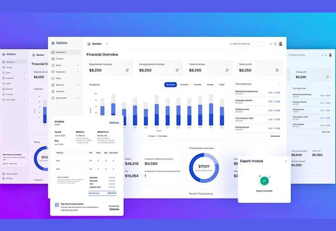 develop custom invoice, payroll and expense tracking software for small business