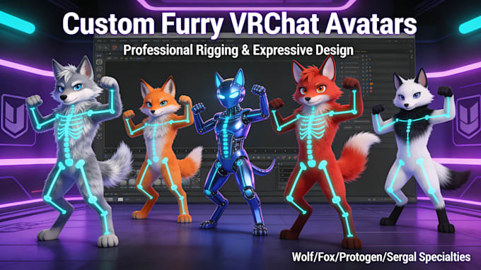create a custom vrchat avatar with full body rig and unity setup