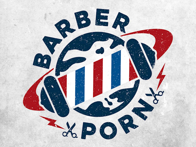 create good looking an illustration for a barbershop logo