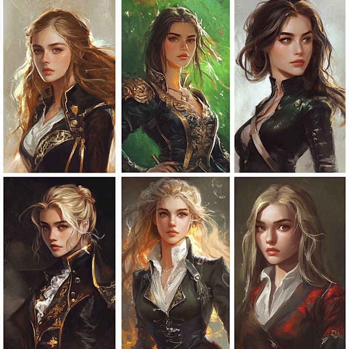 Dibuja ilustraciones de fantasía, arte conceptual y arte de juegos de ...