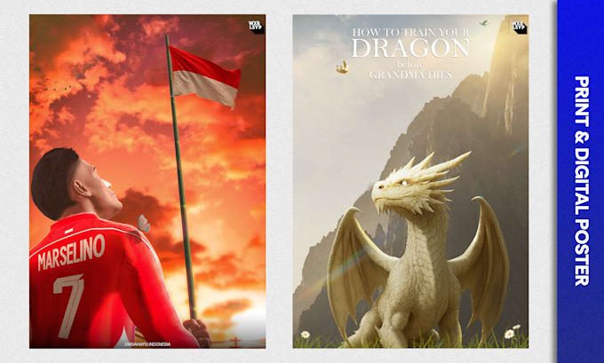 design print and digital poster