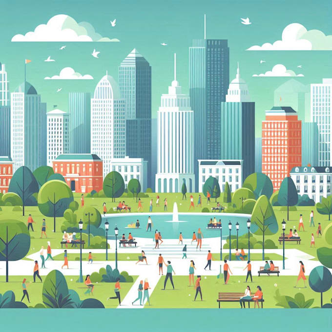design an flat vector illustration