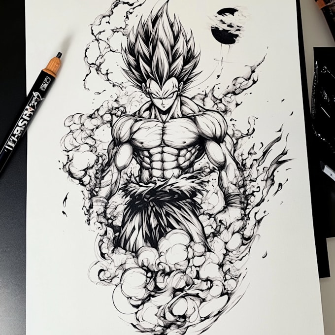 make anime tattoo design