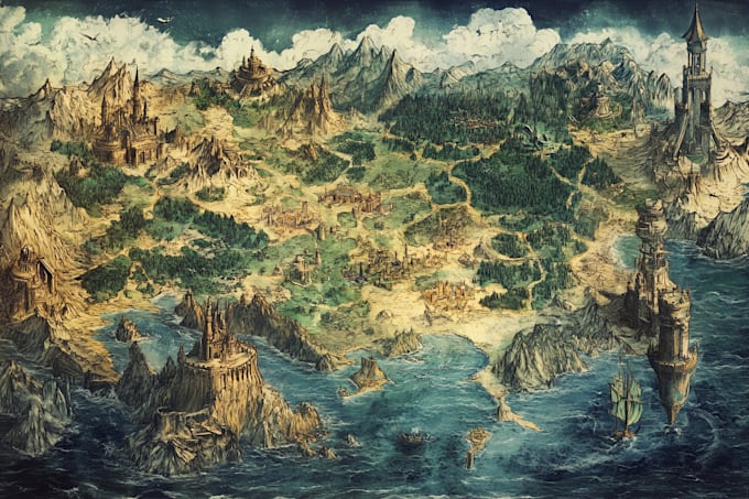do fantasy map design