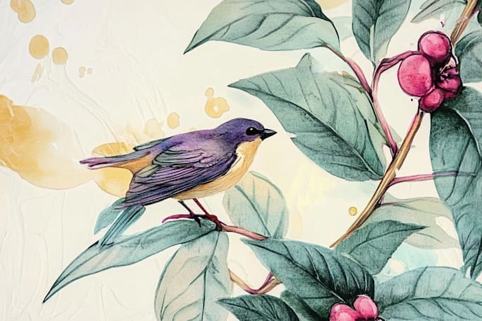 draw high quality animal, insect, and botanical art