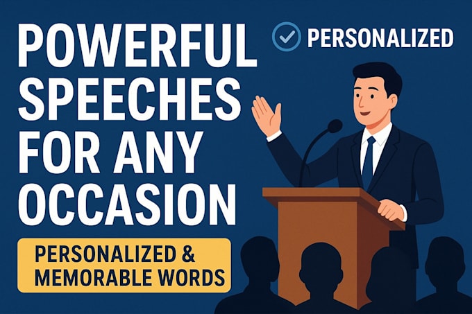 write powerful and personalized speeches for any occasion