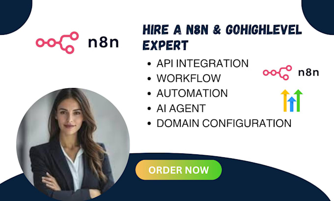 setup go highlevel workflow automation n8n ai agent gohighlevel api integration