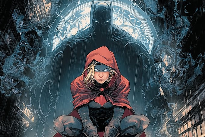 draw superhero comic book cover, comic book illustratio