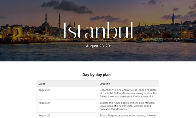 professionally plan your personalized travel itinerary