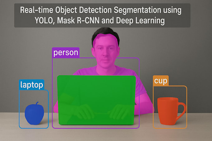 do object detection segmentation using yolo,mask rcnn and deep learning