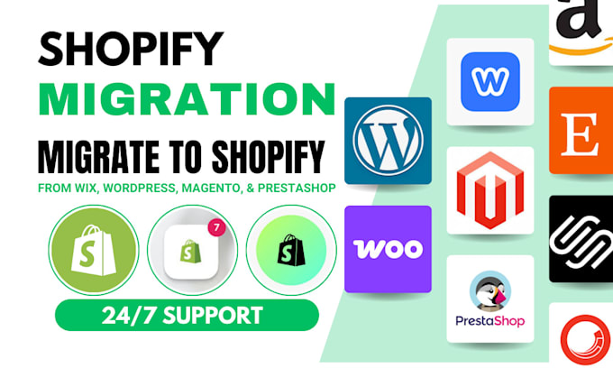 shopify migration wix magento prestashop opencart wordpress migrate to shopify
