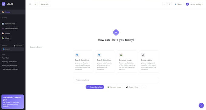 develop ai web application and saas application
