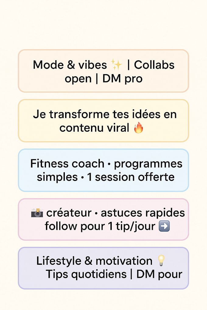 write short, catchy tiktok bios that boost your profile