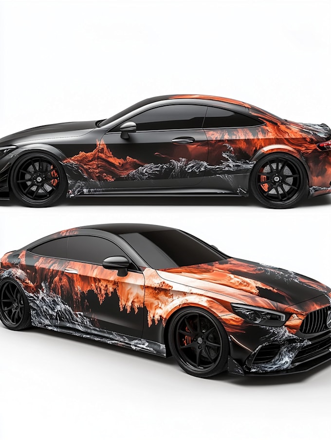 design high quality car wrap and vehicle wrap