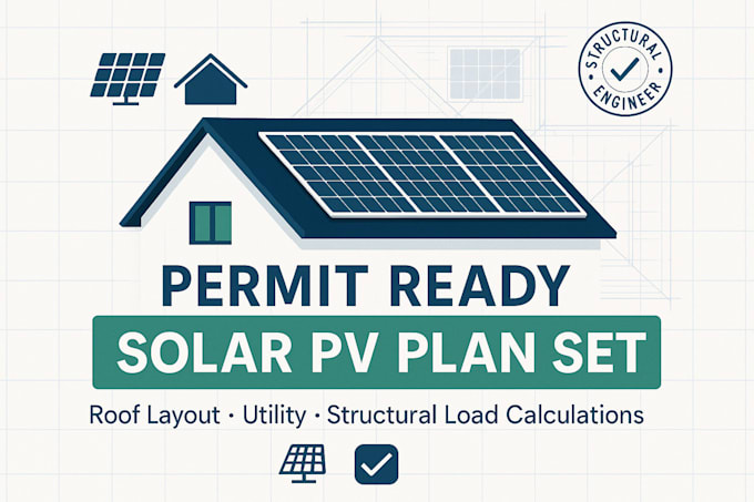 create permit ready solar pv plan set with roof layout, utility, and structural