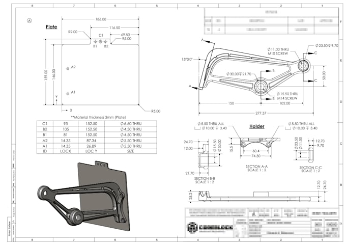 create cad models and technical drawings for manufacturing