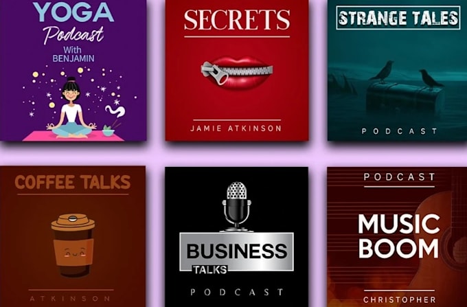 custom podcast logo design for all streaming platforms