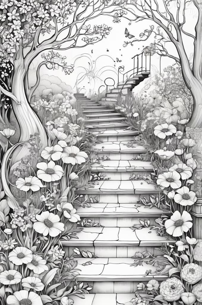 draw cute bold and easy coloring book pages