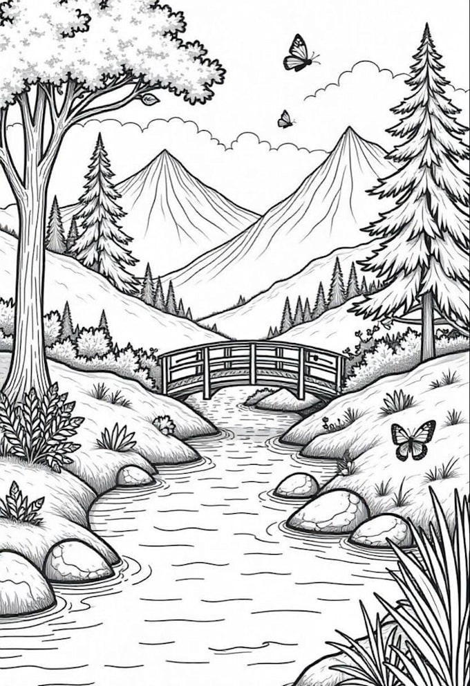 draw cute bold and easy coloring book pages