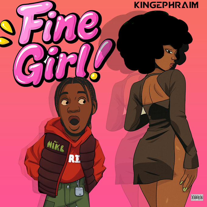 design a cartoon hiphop cover artwork