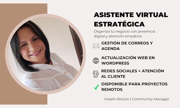 be your virtual assistant in spanish