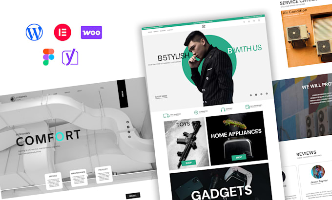 design and build a professional SEO optimized website on wordpress
