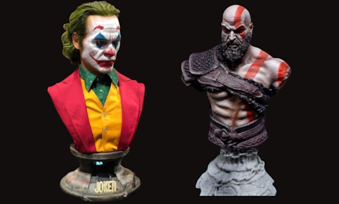 create custom 3d hyper realistic face model and sculpting