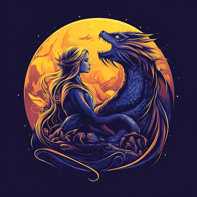 draw custom fantasy, animated game logo