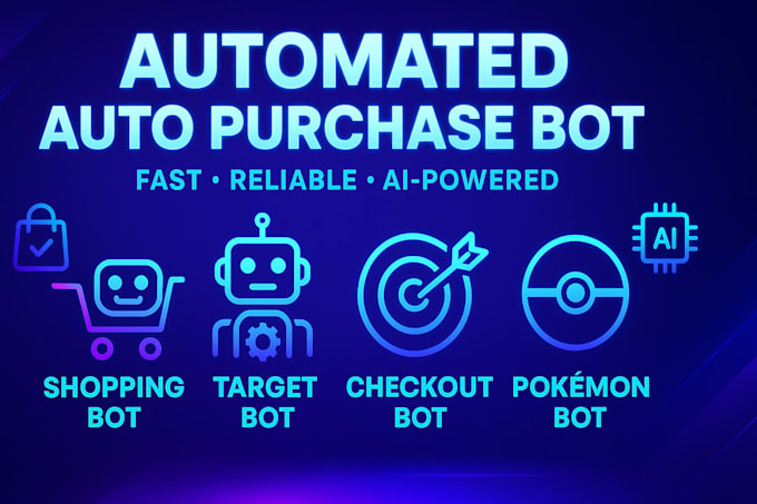 automated auto purchase bot, walmart bot, target bot, checkout bot, pokemon bot