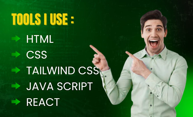 Create and design a modern responsive website using html, css and react ...