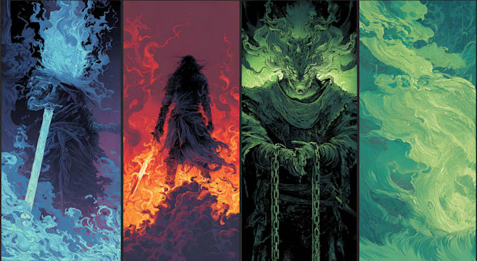 draw fantasy illustrations, concept art, and card game art