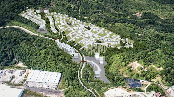 resort 3d landscape design, site plan, map rendering, master plan, urban space