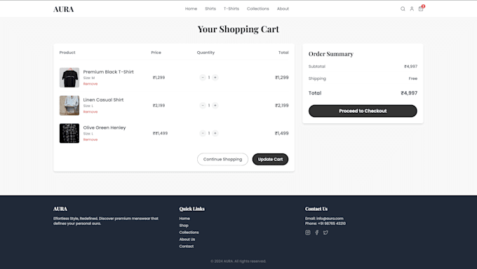 create a custom e commerce store with modern design