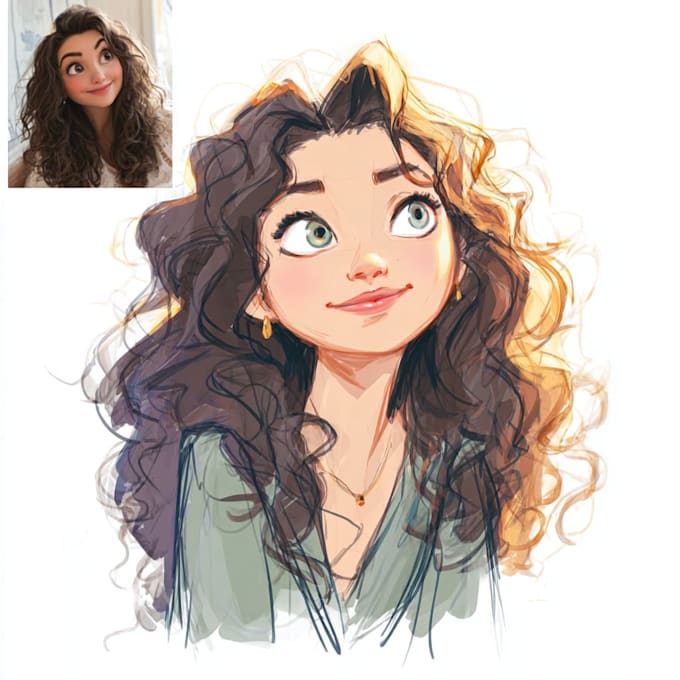 paint your portrait in disney style